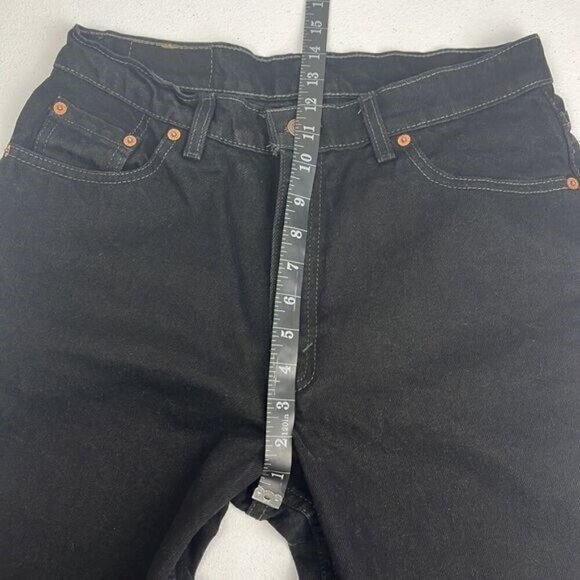 Levi's Black 512 Classic Slim Straight Leg High-Rise Red Tab Rigid Cotton 13L - Picture 10 of 14